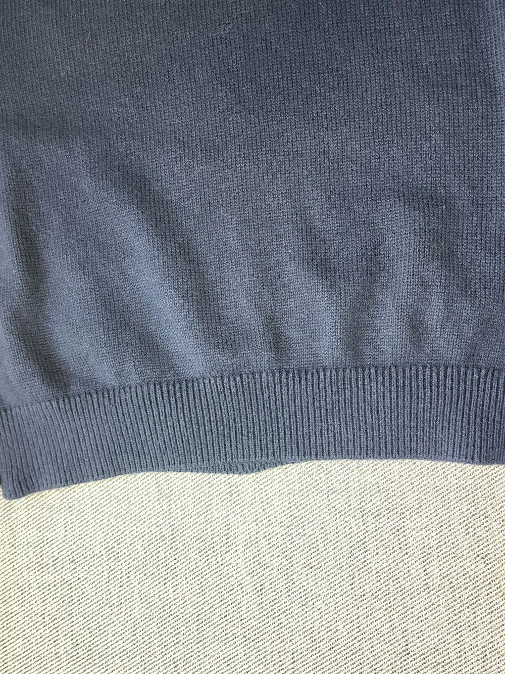 Banana Republic Navy, Gray & White Striped Crewneck Sweater